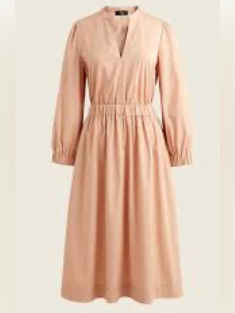 J Crew Women’s Long Sleeve Midi Dress in soft pink
